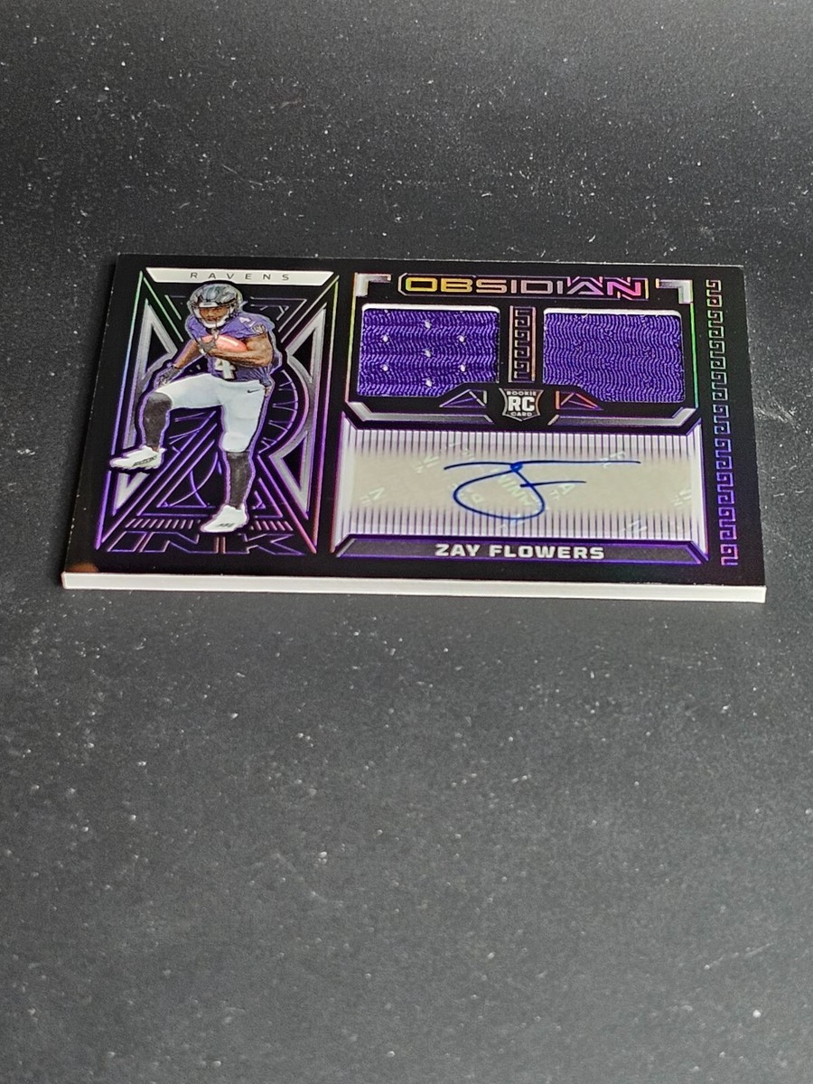 2023 Panini Obsidian - Rookie Jersey Ink Zay Flowers #RJI-ZFL