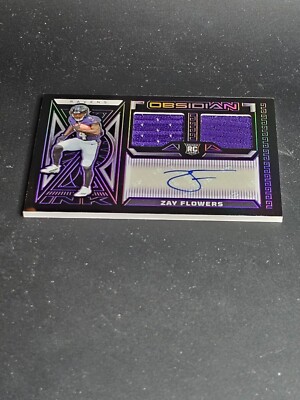 2023 Panini Obsidian - Rookie Jersey Ink Zay Flowers #RJI-ZFL