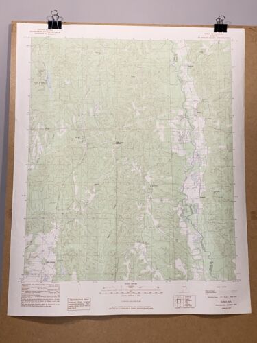 Jones Alabama Autauga Condado de Dallas Mapa Antiguo Topográfico Mulberry Creek - Imagen 1 de 5