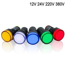 LED Indicator Warning Light Lamp 22mm Panel M...