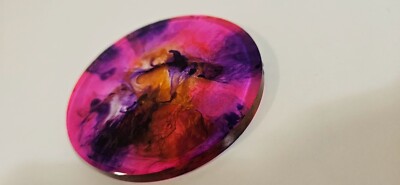 Epoxy resin round coaster set with holder