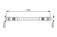Bremsschlauch Vorne Bosch 1987476404