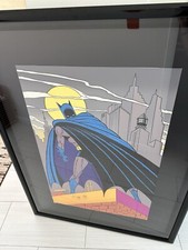 Bob Kane Autographed Batman Over Gotham Lithograph AP ARTIST PROOF!