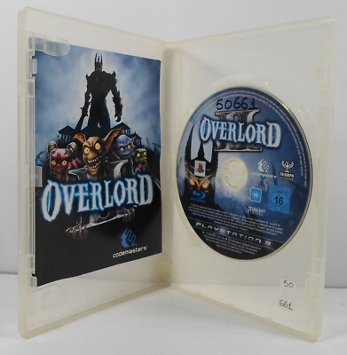 SONY PLAYSTATION 3 PS3 PAL EUROPE CODEMASTERS OVERLORD 2 DISC MANUAL VIDEO GAME