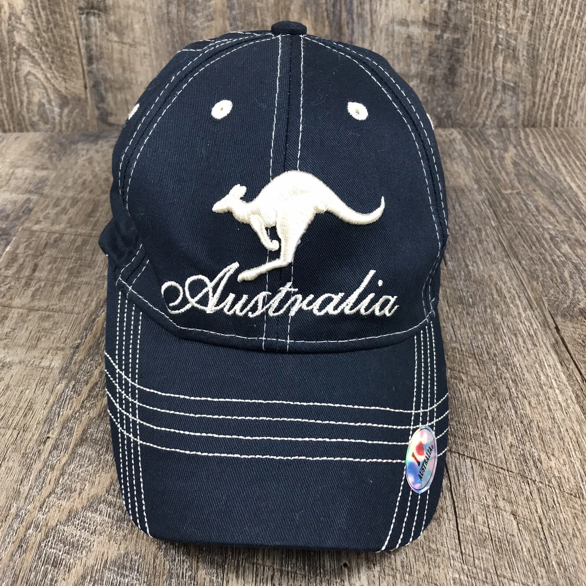 Australia Kangaroo Souvenir Baseball Hat Cap Blue Adjustable Embroidered  Cotton | eBay