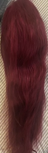 Red Pre Own Human Hair Wig 16 Inches