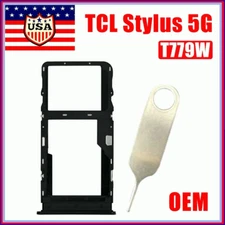 OEM SIM SD Card Tray Holder Slot +PIN Replace For T-mobile TCL Stylus 5G T779W