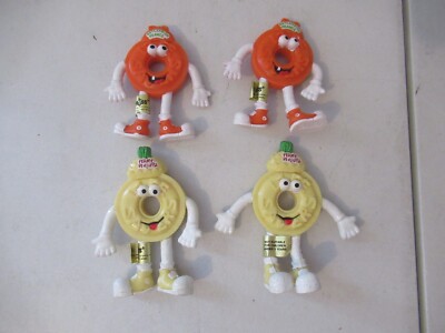 Life Savers set of 4 PVC figures 2 orange 2 pineapple