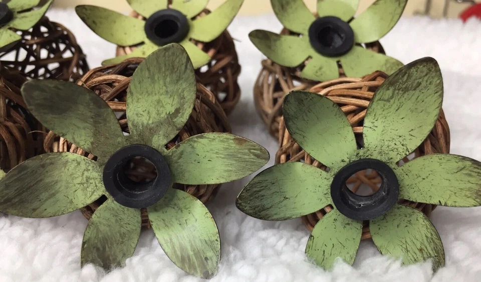 Lot 10 Pineapple Metal Rattan Fairy String Light Patio Porch Party Covers ONLY - Image 3 of 4