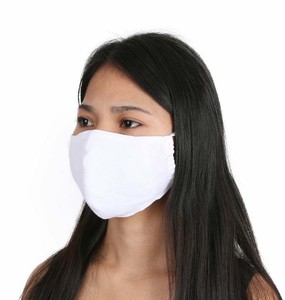 Adults White Reusable Face Mask Cotton Mouth Cover With Filter