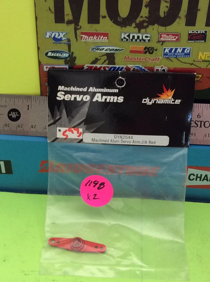 Dynamite Machined Aluminum Servo Arm Red JR AirtronicsDYN2544 - Image 4 of 4