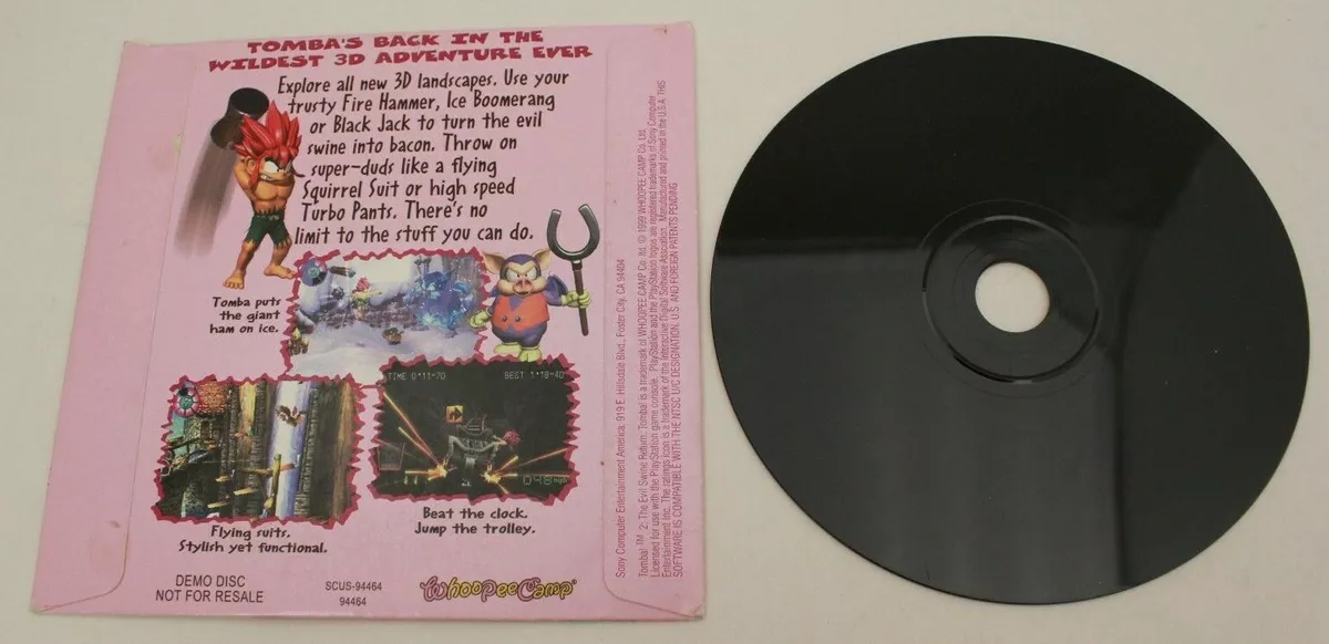 Tomba 2 Demo CD Sony PlayStation 1 PS1 Tested Working eBay