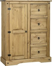 NEW Corona Mexican Pine Low wardrobe chest of drawers BELFAST COLLECTION ONLY
