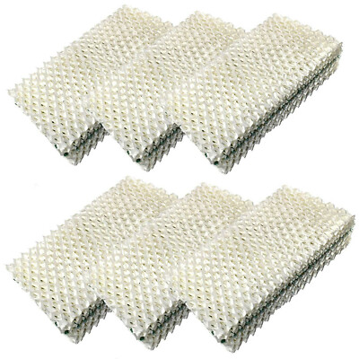6x HQRP Wick Filters for Emerson MoistAIR Series Humidifier, HDC-411 Replacement