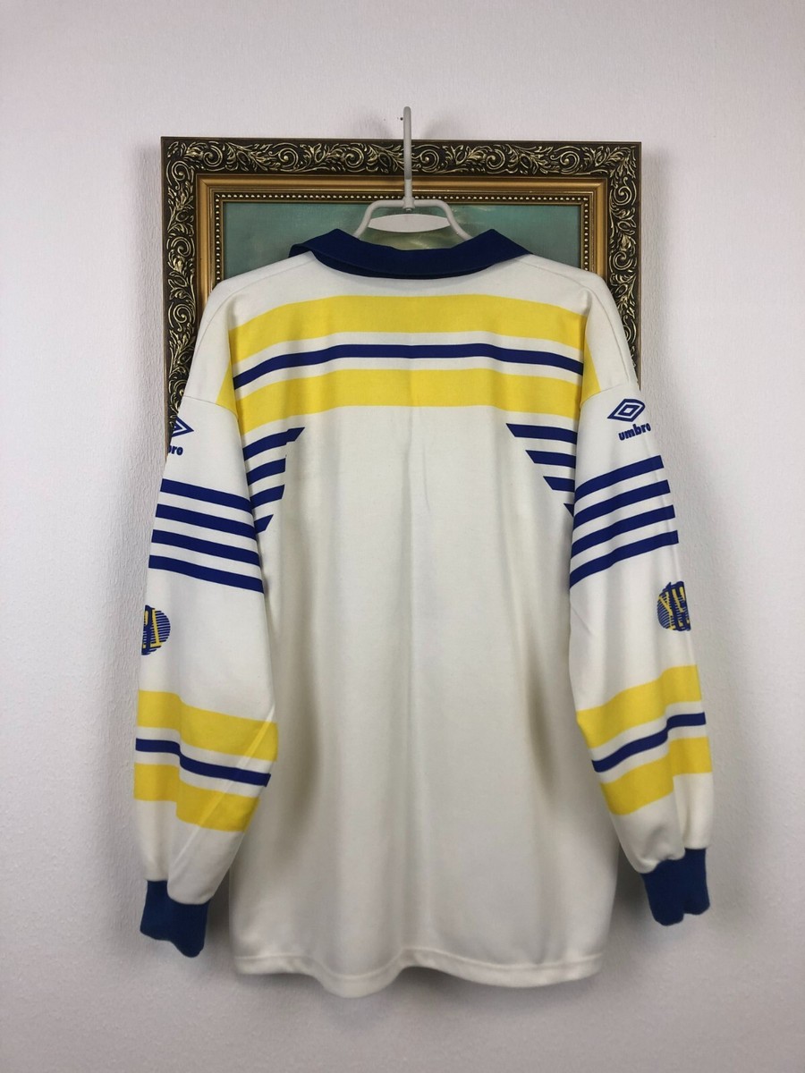 Maillot Rugby Vintage Umbro Leeds RLFC Domicile 1990-91 – Longues Manches, M