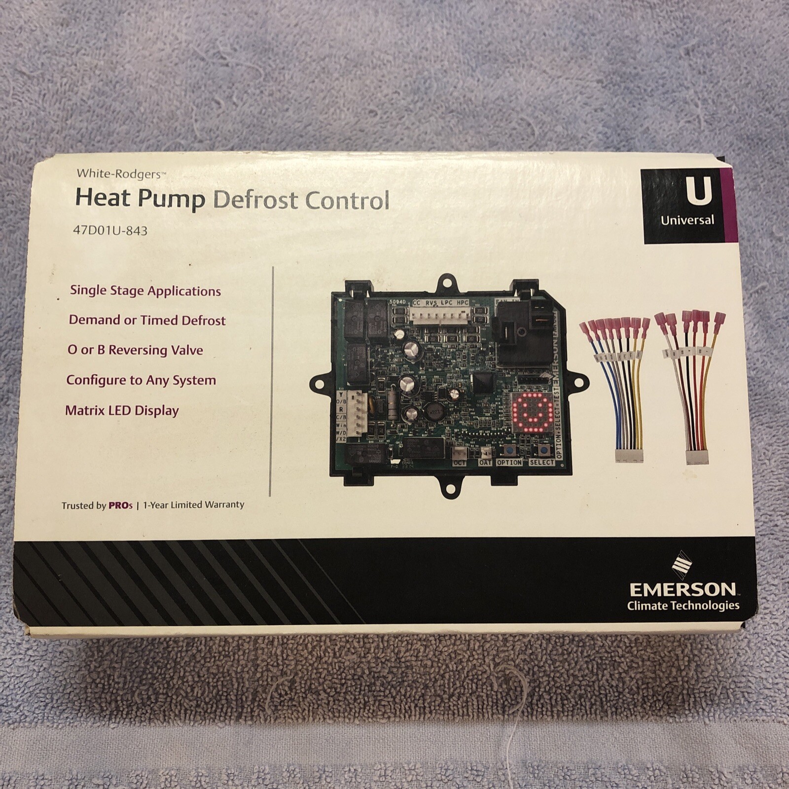Heat Pump Defrost Control Board White Rodgers 47D01U843 eBay