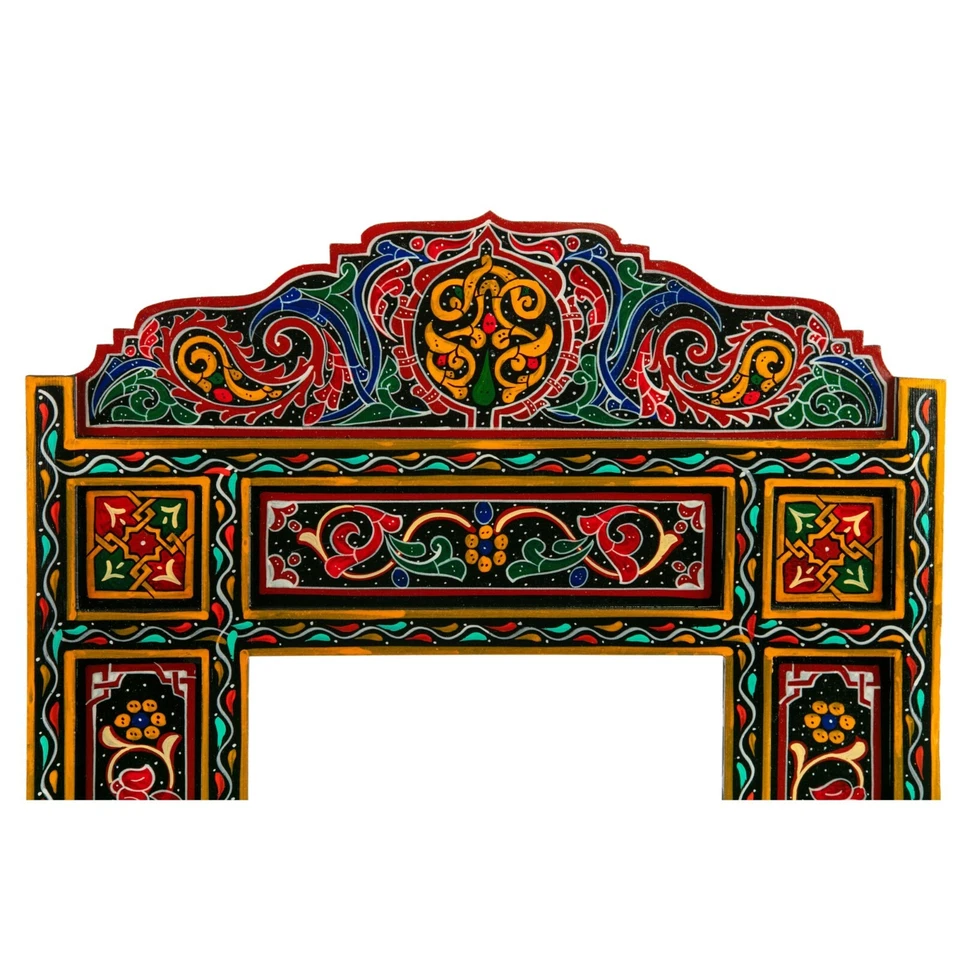 黑色 Colorful Leaning 全长摩洛哥手绘镜框 61 x 24 — 第 2/4 张图片