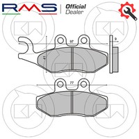 Vordere BremsbeläGe RMS Piaggio Liberty 50 4T 2009 2010 2011 2012