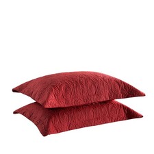 MarCielo 2-Piece Embroidered Pillow Shams, De...
