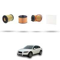 Hoffcar Wartungsset - 4 Filter FüR Volvo C30 2.0 Diesel 100KW Von 2006 Bis 2010