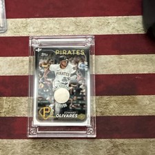 2025 Topps Ball Star Fusion Edward Olivares Game Used Baseball 8/39
