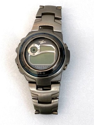 CASIO G-SHOCK MRG-1100 FROGMAN Titanium Qz Vintage Watch Rare 5.9in - Rank B+
