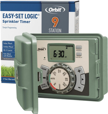 57899 9-Station Outdoor Swing Panel Sprinkler System Timer