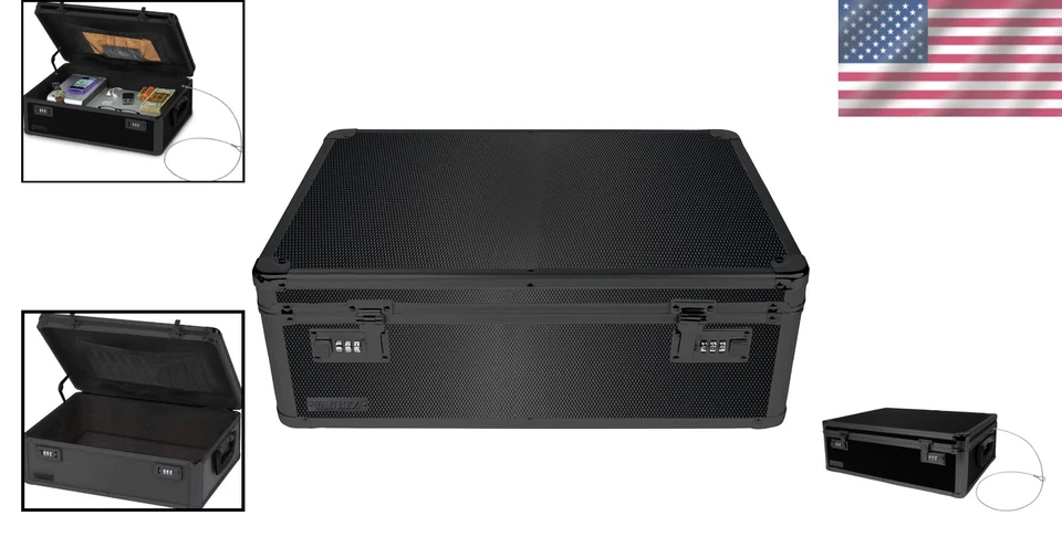 Heavy Duty Lock Box with Combination Lock - Ideal Dorm Room Safe for Laptops - Image 2 of 4