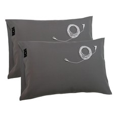 Grounding Pillowcase 2 Pack Grounding Pillow Cases Silver Fiber Grounding Pil...