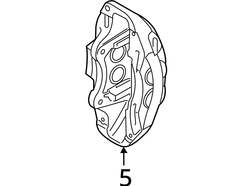 2019 - 2022 BMW X1 F48 LCI OEM LH FRONT LEFT DISC BRAKE CALIPER *11K MILES* - Image 4 of 4