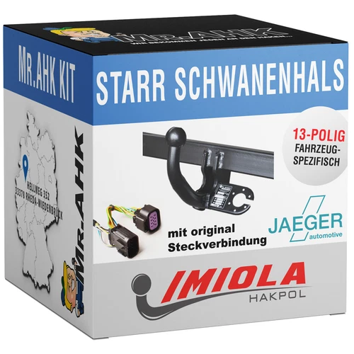 Dacia Dokker 12-17 AHK Anhängerkupplung starr 13pol spe. E-Satz - Bild 1 von 3