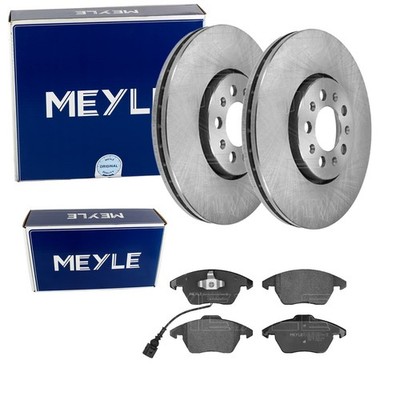 MEYLE BREMSSCHEIBEN 288mm + BELÄGE VORNE passend für VW POLO 6R 6C + AUDI A1 8X