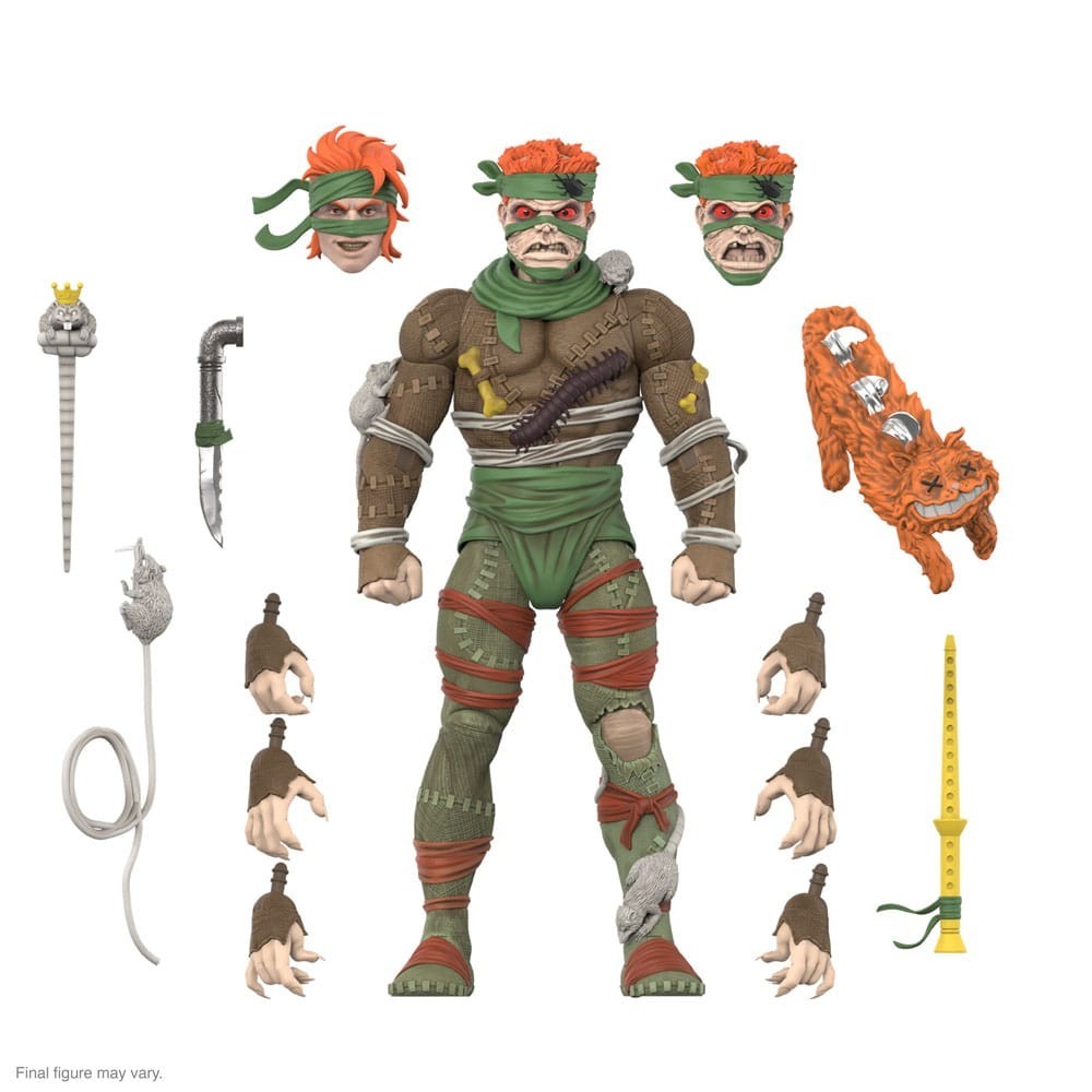 Teenage Mutant Ninja Turtles figurine Ultimates Rat King statuette articulée avec accessoires