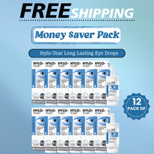 12XHylo-Tear Long Lasting Eye Drops 10ml Dry Eye Relief Lubricating Solution