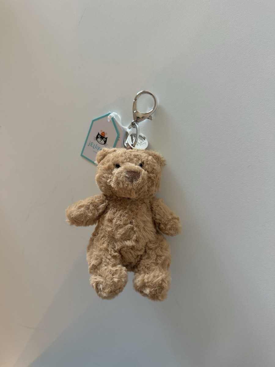 NEW AUTHENTIC Jellycat Bartholomew Bear Bag Charm Keychain Plush