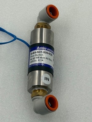 Malema Sensors M-64-S31-000-026 100 slpm N2 Decr. 120VAC 0.1A Flow Switch Used