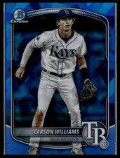 2025 Bowman Chrome Sapphire Carson Williams #BCP-234 1st Bowman Prospect