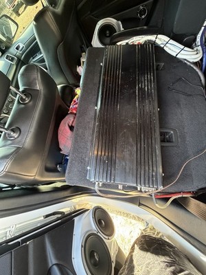 Team Pie 2 Channel Car Audio Amplifier MPN 0014289901 Installed in Vehicle