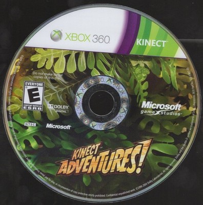 Kinect Adventures Xbox 360 Video Game Multiplayer Family Fun