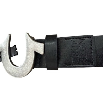 True Religion Black Belt Bag with Silver Accent
