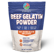 Divided Sunset, Unflavored Beef Gelatin Powder, 5 oz 142 g
