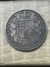 Victoria, Halfcrown, 1845, 0.925 Silver, Scarce Date