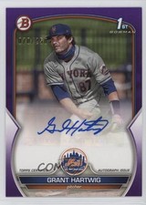 2023 Bowman Paper Prospect Purple Border 70/250 Grant Hartwig #PPA-GH Auto 2f9