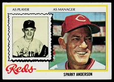 1978 Topps Set-Break #401 Sparky Anderson, VGEX , (HUCK'S)