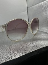 FOSTER GRANT VTG 1970  s Brown Beige Lense Oversized Rare Bug Eyed SUNGLASSES