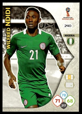 2018 Panini Adrenalyn XL FIFA World Cup Wilfred Ndidi Nigeria #240