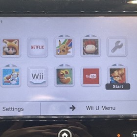 NINTENDO Wii U 32GB Black GamePad W/Docking Station/Power Cord TESTED WORKS