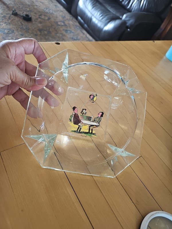 Vintage Norman Thelwell british cartoonist cartoon Very Rare Ashtray