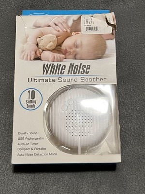 White Noise Ultimate Sound Soother 10 Soothing Sounds Rechargeable (P-545)