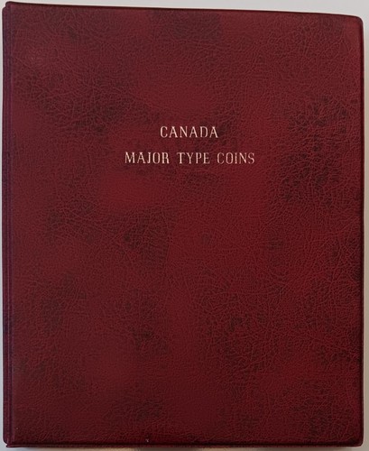 Continental Line Canadian Canada Major Type Coins Vinyl Album - Like Dansco 7210